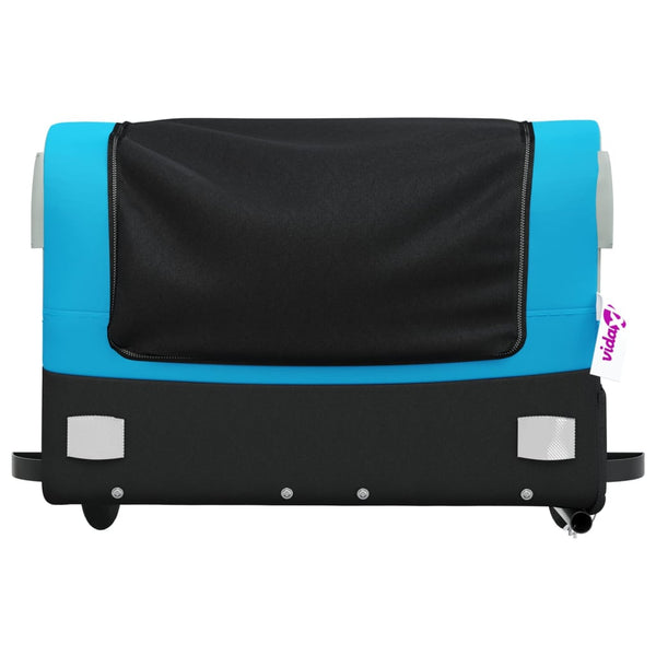 45 kg Fahrradanhänger - Schwarz und Blau