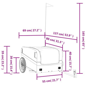 45 kg Iron Bike Cargo Trailer