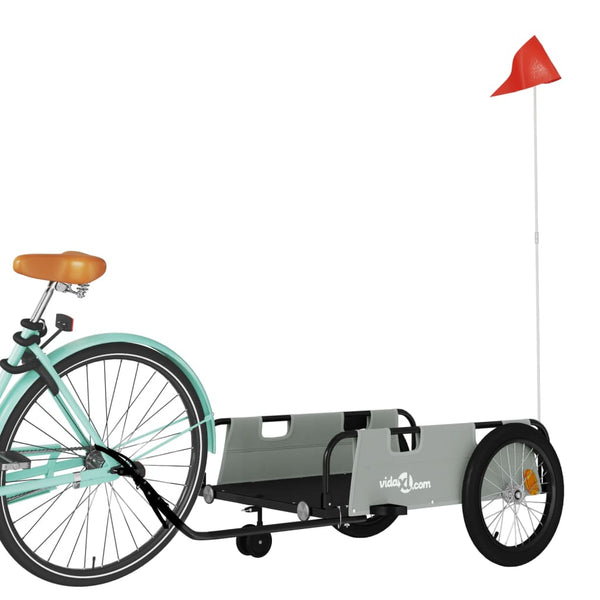 Fahrrad-Lastenanhänger – Grau & Schwarz
