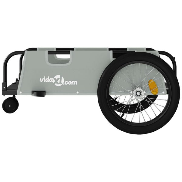 Fahrrad-Lastenanhänger – Grau & Schwarz