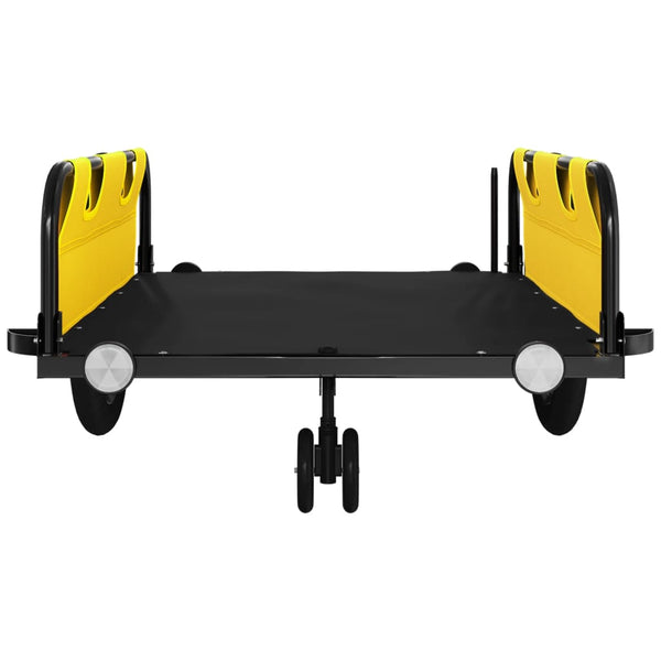 Gelb & Schwarz Fahrradanhänger - 45kg