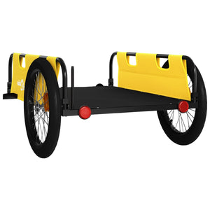 Gelb & Schwarz Fahrradanhänger - 45kg