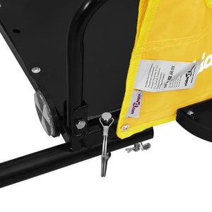 Gelb & Schwarz Fahrradanhänger - 45kg