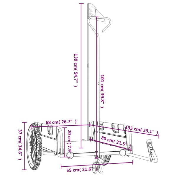 Fahrradanhänger - 45kg Last