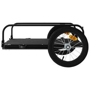 Fahrradanhänger Lastenanhänger Schwarz 45kg