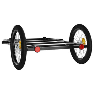 Fahrradanhänger - Schwarz, 45kg Kapazität