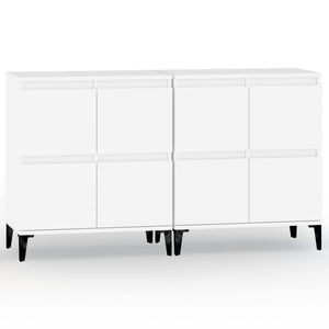 Sideboards 2 Stk. Weiß 60x35x70 cm Holzwerkstoff