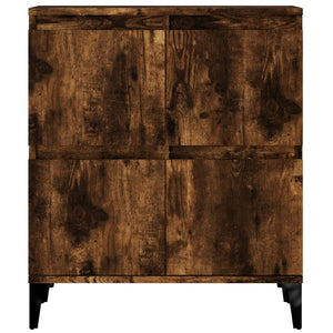 vidaXL Buffets 2 pcs Chêne fumé 60x35x70 cm Bois d'ingénierie
