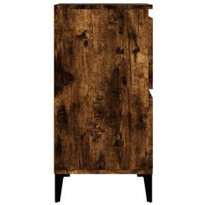 vidaXL Buffets 2 pcs Chêne fumé 60x35x70 cm Bois d'ingénierie
