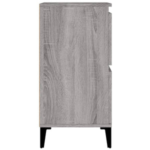 vidaXL Commodes 2 pcs Gris Sonoma 60x35x70 cm Bois d'ingénierie