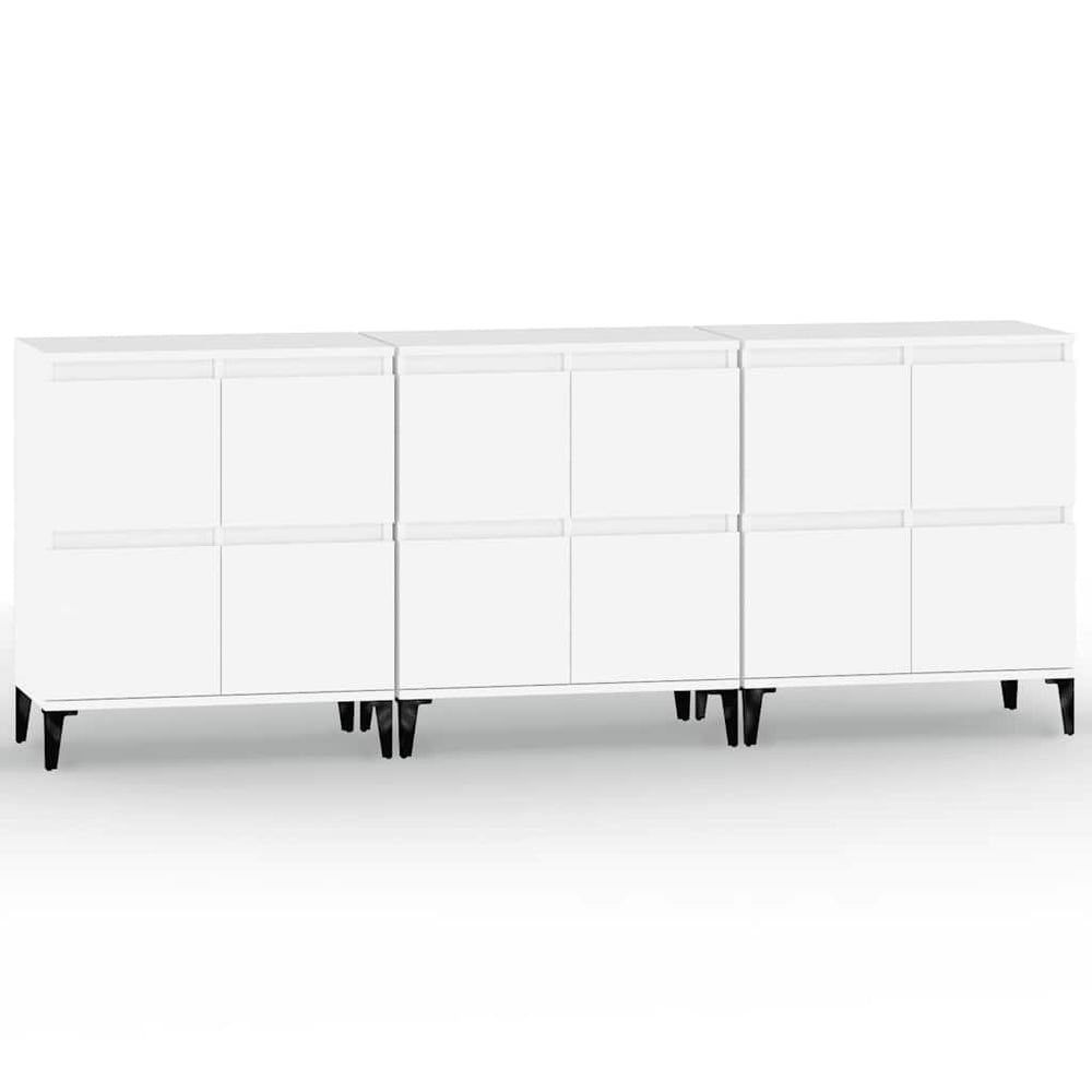 vidaXL Sideboards 3 pcs. White 60x35x70 cm Engineered Wood