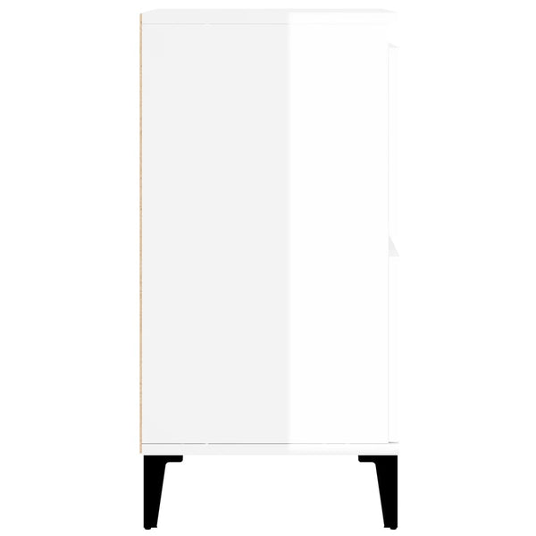 Sideboards 3 Stk. Hochglanz-Weiß 60x35x70 cm Holzwerkstoff