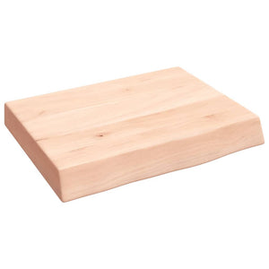 Waschtischplatte 40x30x(2-6) cm Massivholz Unbehandelt