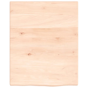 Waschtischplatte 40x50x2 cm Massivholz Unbehandelt