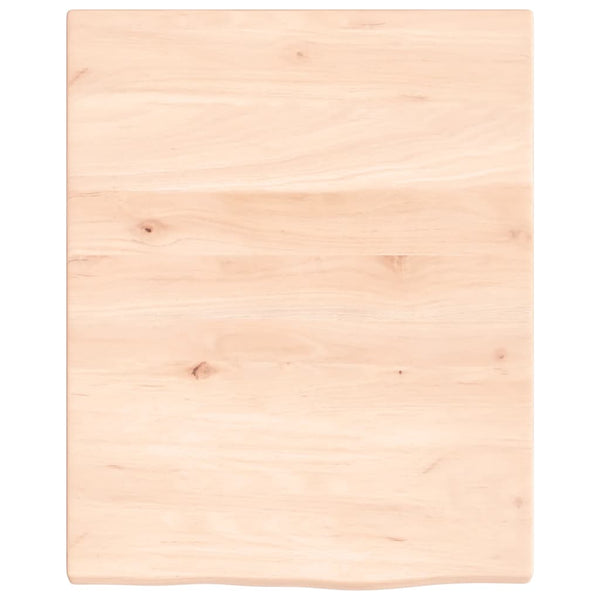 Waschtischplatte 40x50x2 cm Massivholz Unbehandelt