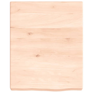 Waschtischplatte 40x50x(2-6) cm Massivholz Unbehandelt