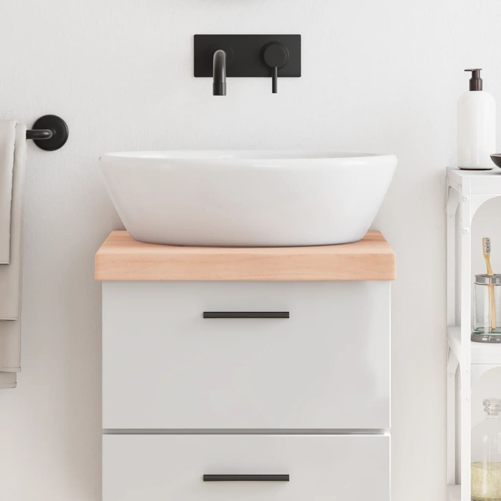 vidaXL Plan de toilette 40x60x(2-6) cm en bois de manguier massif brut