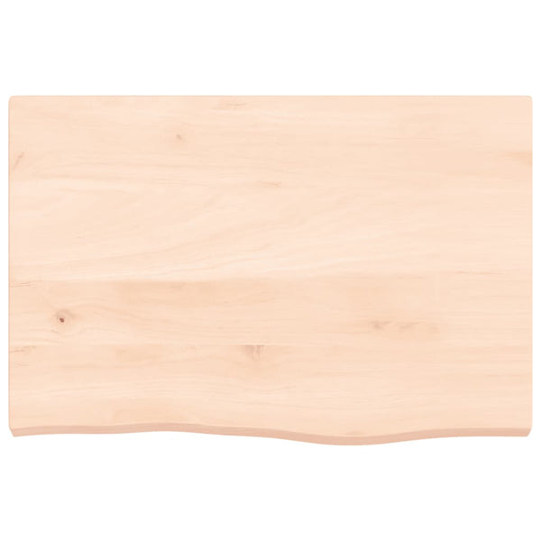 Waschtischplatte 60x40x(2-4) cm Massivholz Unbehandelt