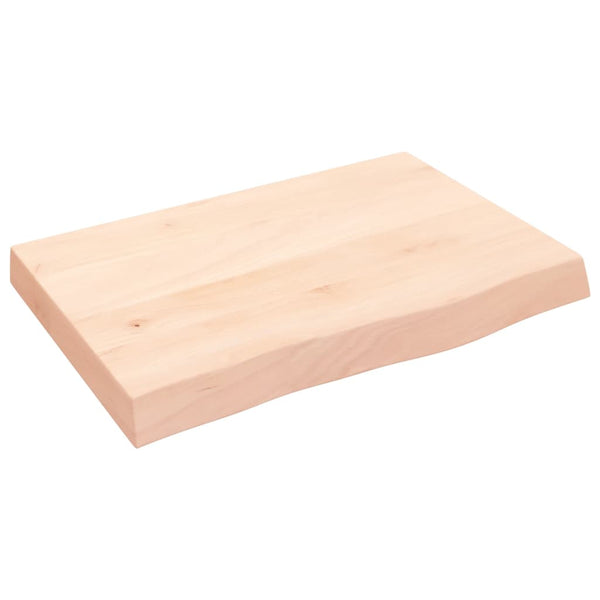 vidaXL Plan de vasque 60x40x(2-6) cm Bois massif brut