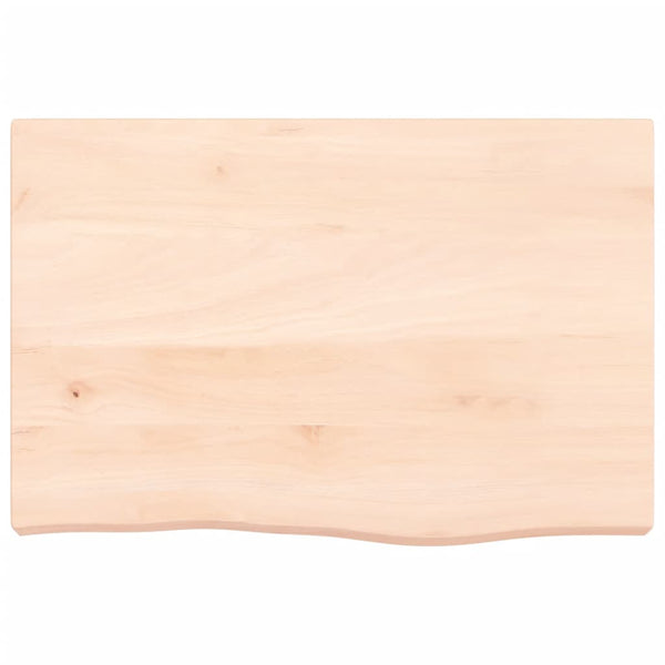 vidaXL Plan de vasque 60x40x(2-6) cm Bois massif brut