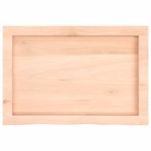 vidaXL Plan de vasque 60x40x(2-6) cm Bois massif brut