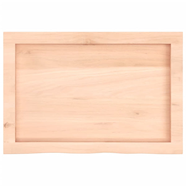 vidaXL Plan de vasque 60x40x(2-6) cm Bois massif brut