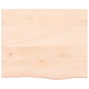 Waschtischplatte 60x50x2 cm Massivholz Unbehandelt