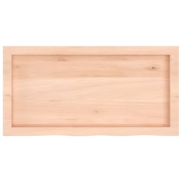 Waschtischplatte 80x40x(2-6) cm Massivholz Unbehandelt