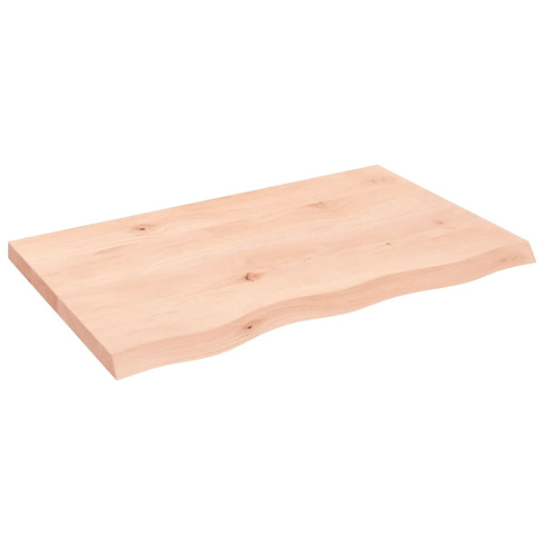 vidaXL Plan de toilette 80x50x(2-4) cm en bois massif brut
