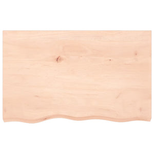 Waschtischplatte 80x50x(2-6) cm Massivholz Unbehandelt