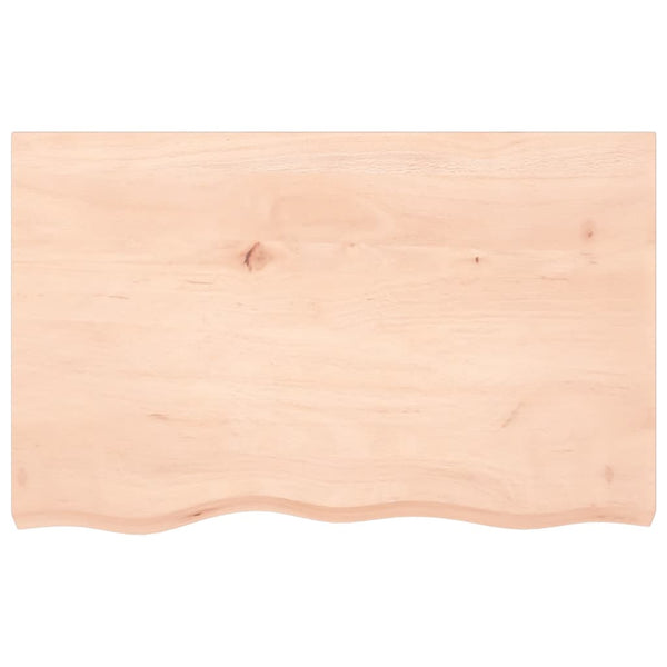 Waschtischplatte 80x50x(2-6) cm Massivholz Unbehandelt