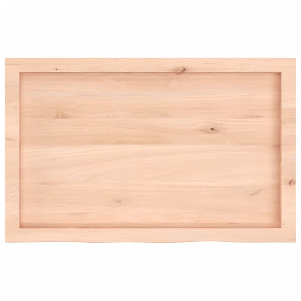 Waschtischplatte 80x50x(2-6) cm Massivholz Unbehandelt