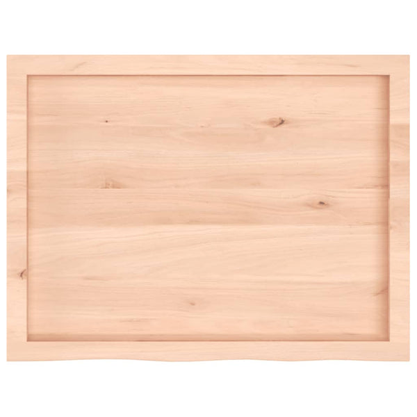 Waschtischplatte 80x60x(2-4) cm Massivholz Unbehandelt