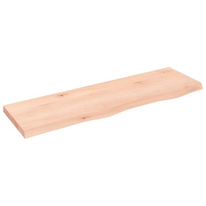 vidaXL Plateau de lavabo 100x30x(2-4) cm en bois massif brut