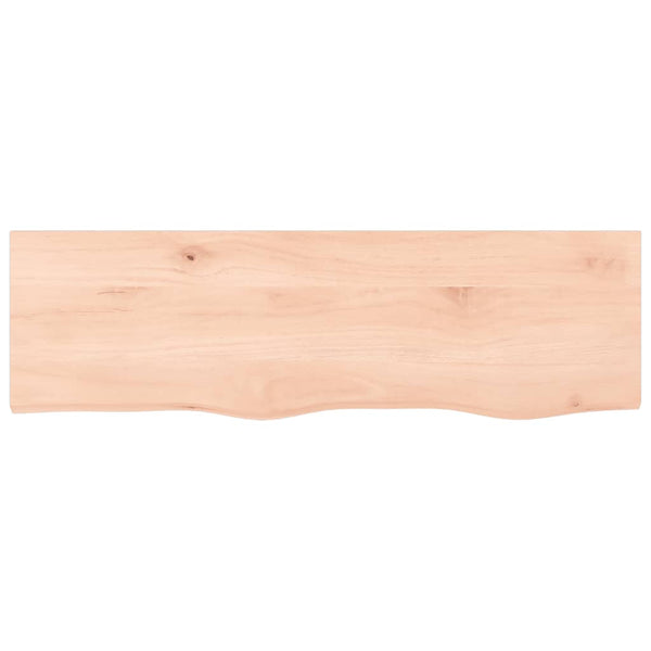 vidaXL Plateau de lavabo 100x30x(2-4) cm en bois massif brut