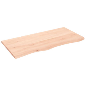 vidaXL Plan de toilette 100x50x2 cm Bois massif Brut