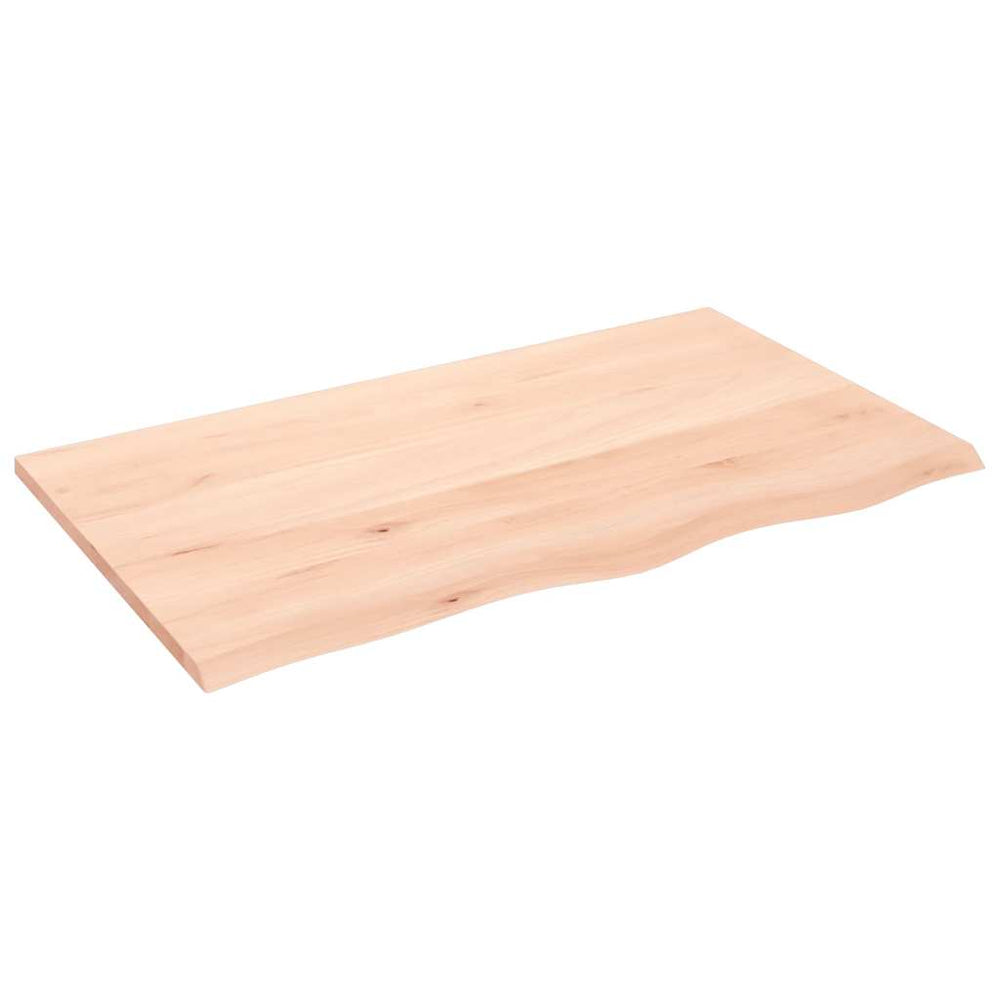 Waschtischplatte 100x60x2 cm Massivholz Unbehandelt