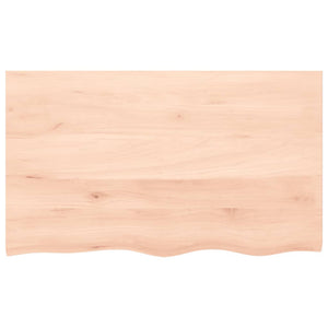 Waschtischplatte 100x60x(2-4) cm Massivholz Unbehandelt