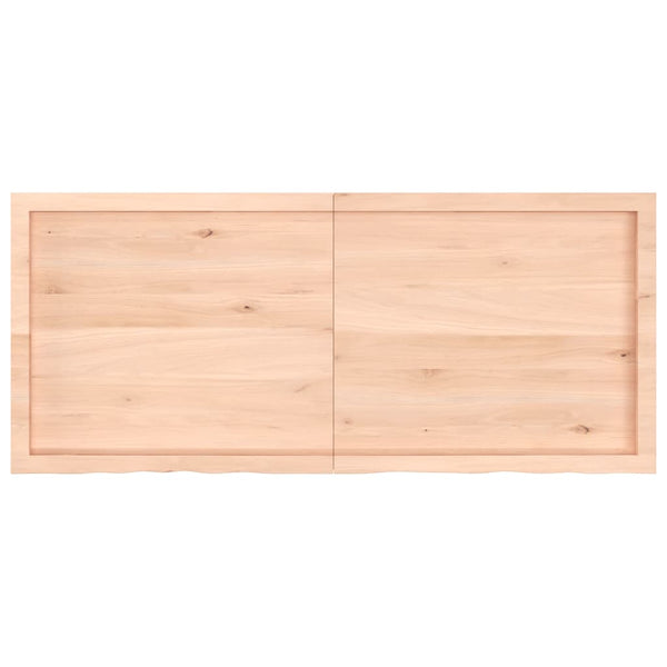Waschtischplatte 140x60x(2-6) cm Massivholz Unbehandelt