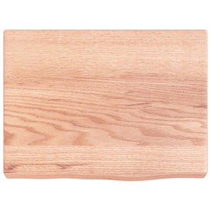 Waschtischplatte Hellbraun 40x30x(2-4) cm Massivholz Behandelt