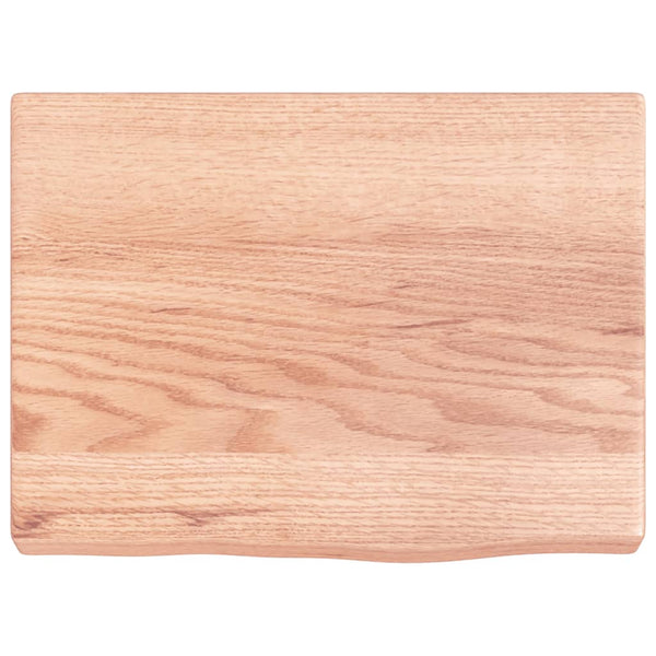 Waschtischplatte Hellbraun 40x30x(2-4) cm Massivholz Behandelt
