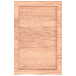 Waschtischplatte Hellbraun 40x60x(2-6) cm Massivholz Behandelt