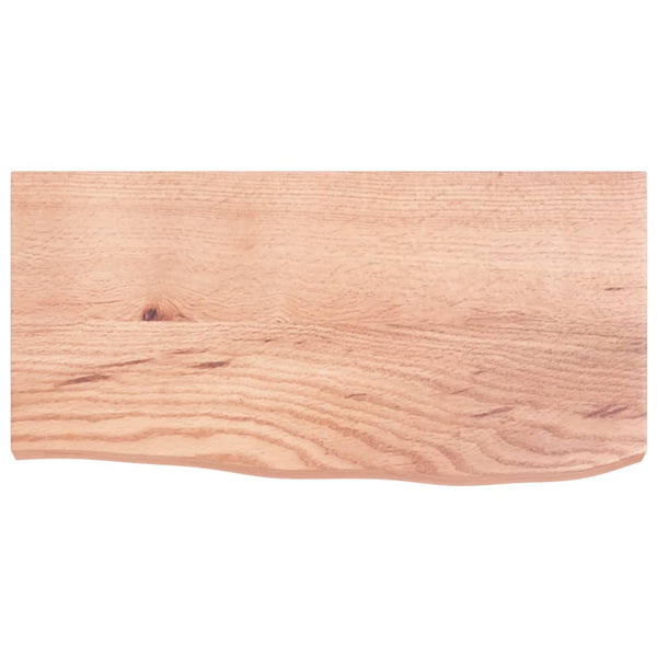 Waschtischplatte Hellbraun 60x30x(2-4) cm Massivholz Behandelt