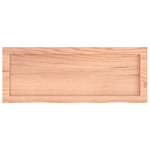 Waschtischplatte Hellbraun 80x30x(2-4) cm Massivholz Behandelt