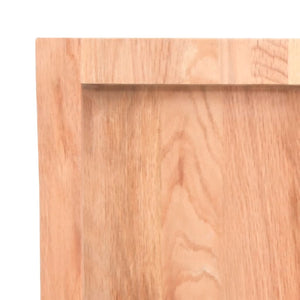 Waschtischplatte Hellbraun 80x40x(2-6) cm Massivholz Behandelt