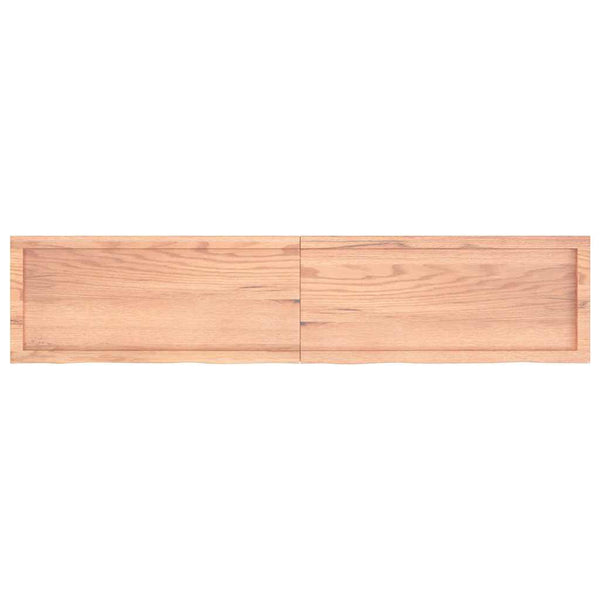 Waschtischplatte Hellbraun 180x40x(2-4) cm Massivholz Behandelt
