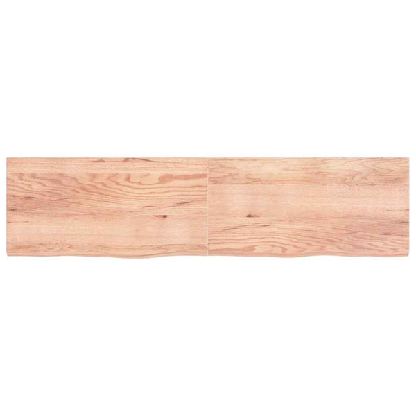 Waschtischplatte Hellbraun 200x50x(2-4) cm Massivholz Behandelt