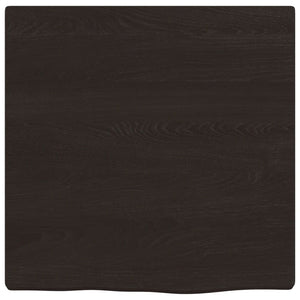 Waschtischplatte Dunkelbraun 40x40x2 cm Massivholz Behandelt
