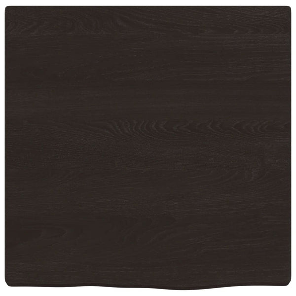 Waschtischplatte Dunkelbraun 40x40x2 cm Massivholz Behandelt