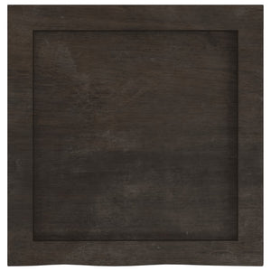 Waschtischplatte Dunkelbraun 40x40x(2-4)cm Massivholz Behandelt